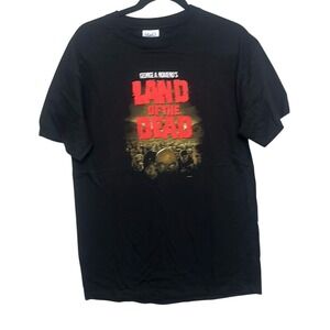 Vintage M&O Knits Mens Black‎ George A Romero Land of the Dead Movie Tee Medium